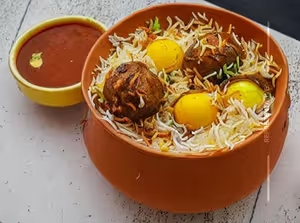 Mutton Egg Biryani